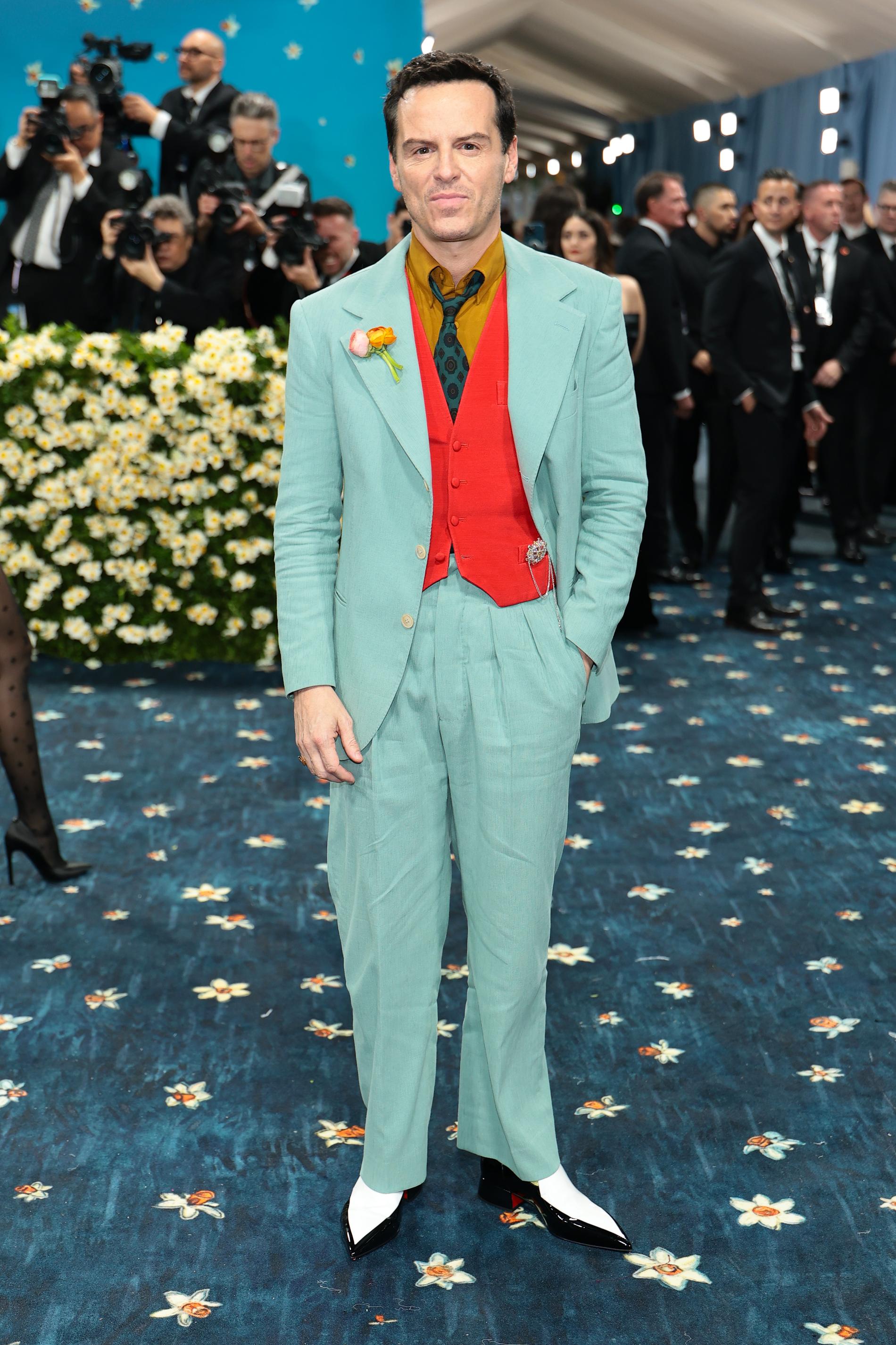 Эндрю Скотт на Met Gala. Фото: Getty Images