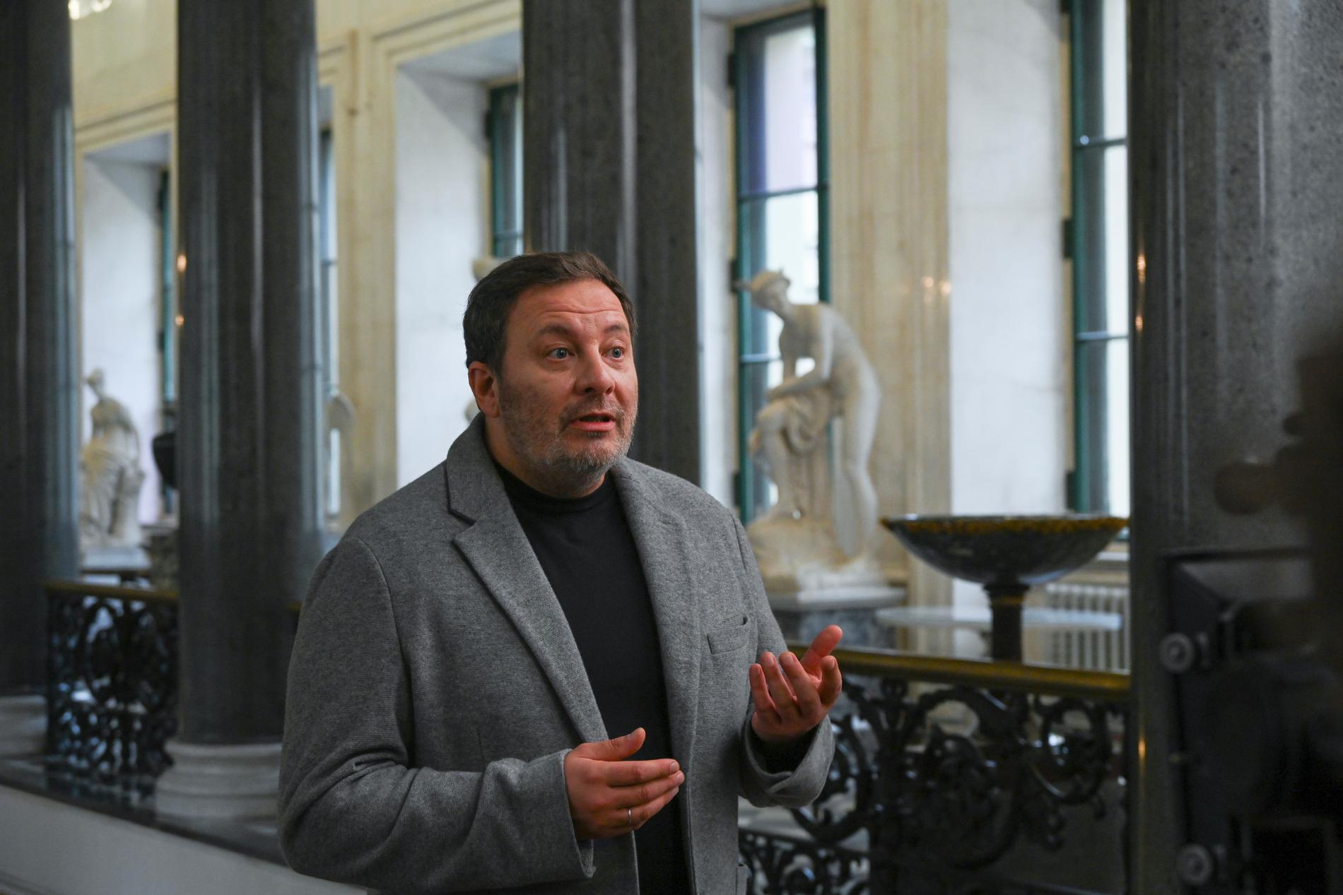 Сергей Минаев в Эрмитаже. Фото: пресс-служба