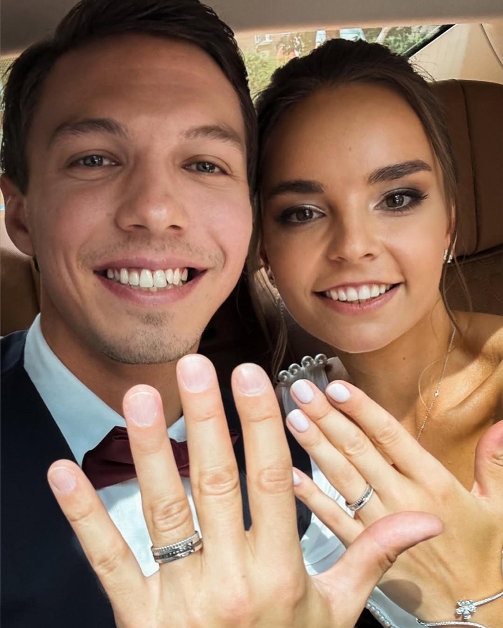 Дина Аверина и Дмитрий Соловьёв. Фото: Инстаграм (запрещён в РФ) @dinaverina98