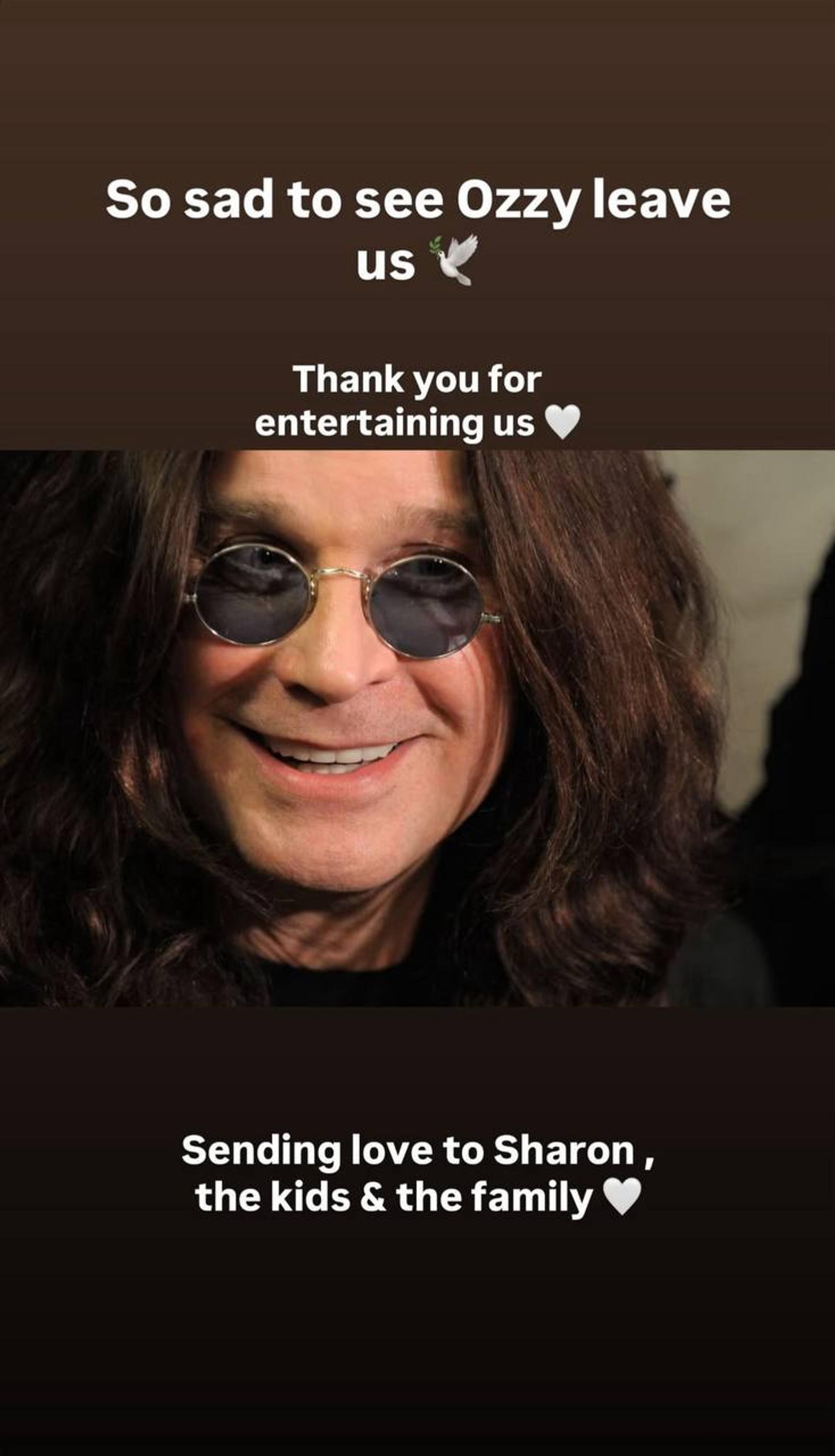 Оззи Осборн. Фото: Instagram (запрещён в РФ) @davidbeckham